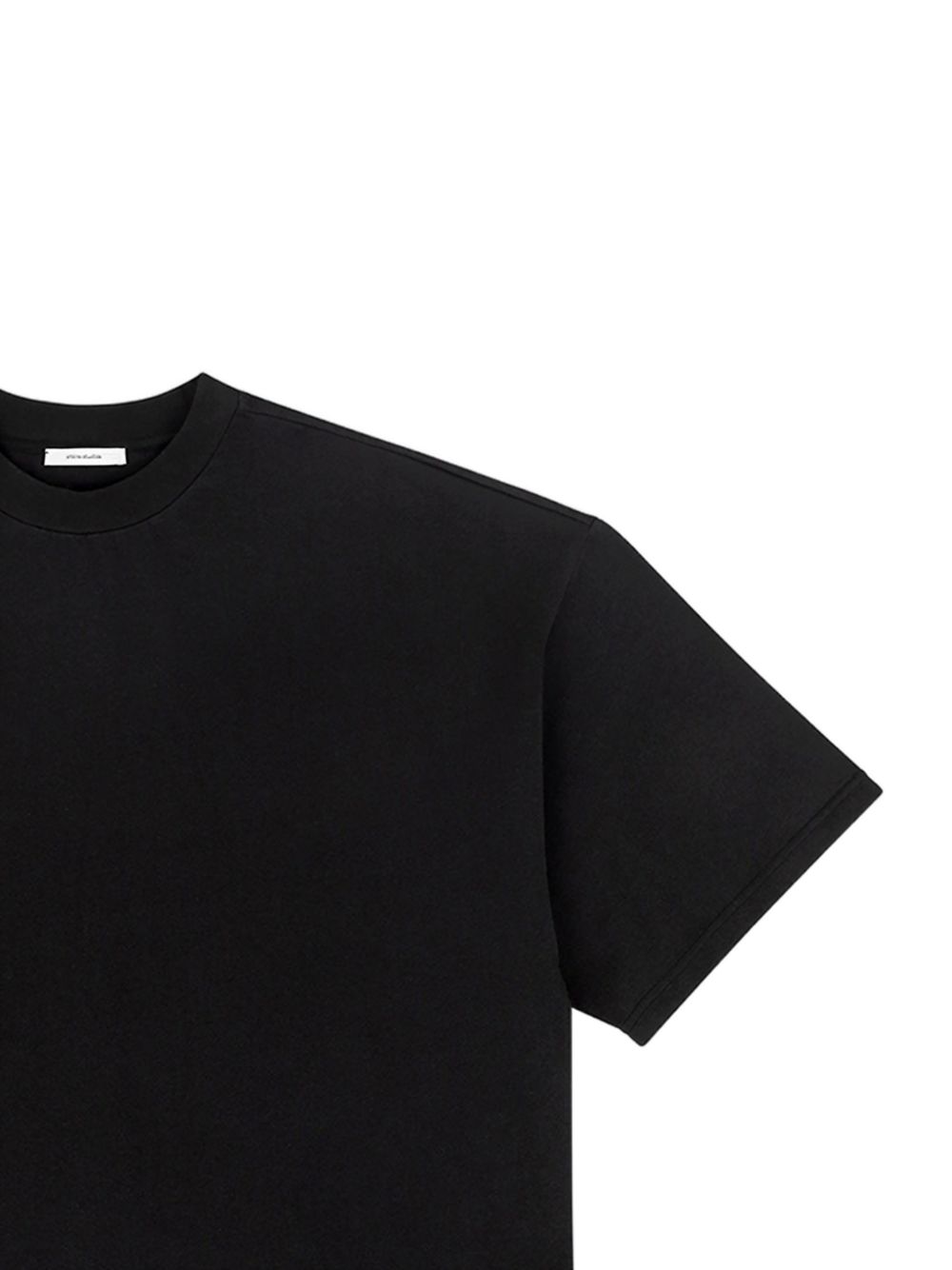T-shirt squadrata in nero Entire studios - unisex 