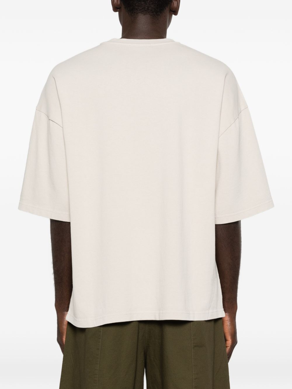 T-shirt squadrata in bianco Entire studios - unisex 