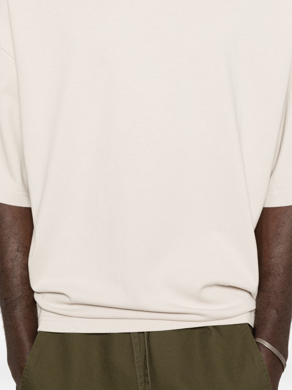 T-shirt squadrata in bianco Entire studios - unisex 