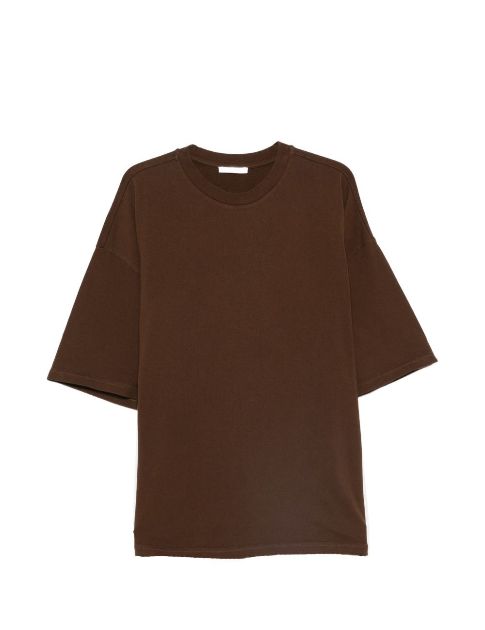 T-shirt squadrata in marrone Entire studios - unisex 