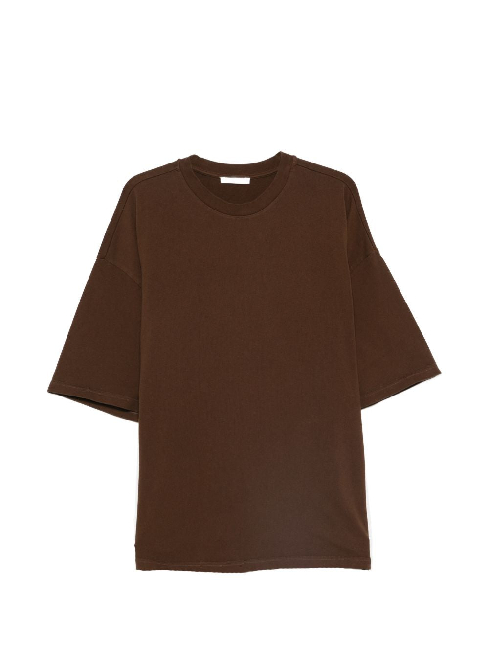 T-shirt squadrata in marrone Entire studios - unisex 