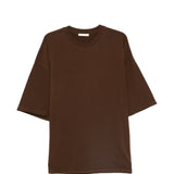 T-shirt squadrata in marrone Entire studios - unisex 