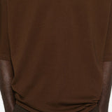 T-shirt squadrata in marrone Entire studios - unisex 