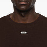 T-shirt con logo in marrone Entire studios - unisex 