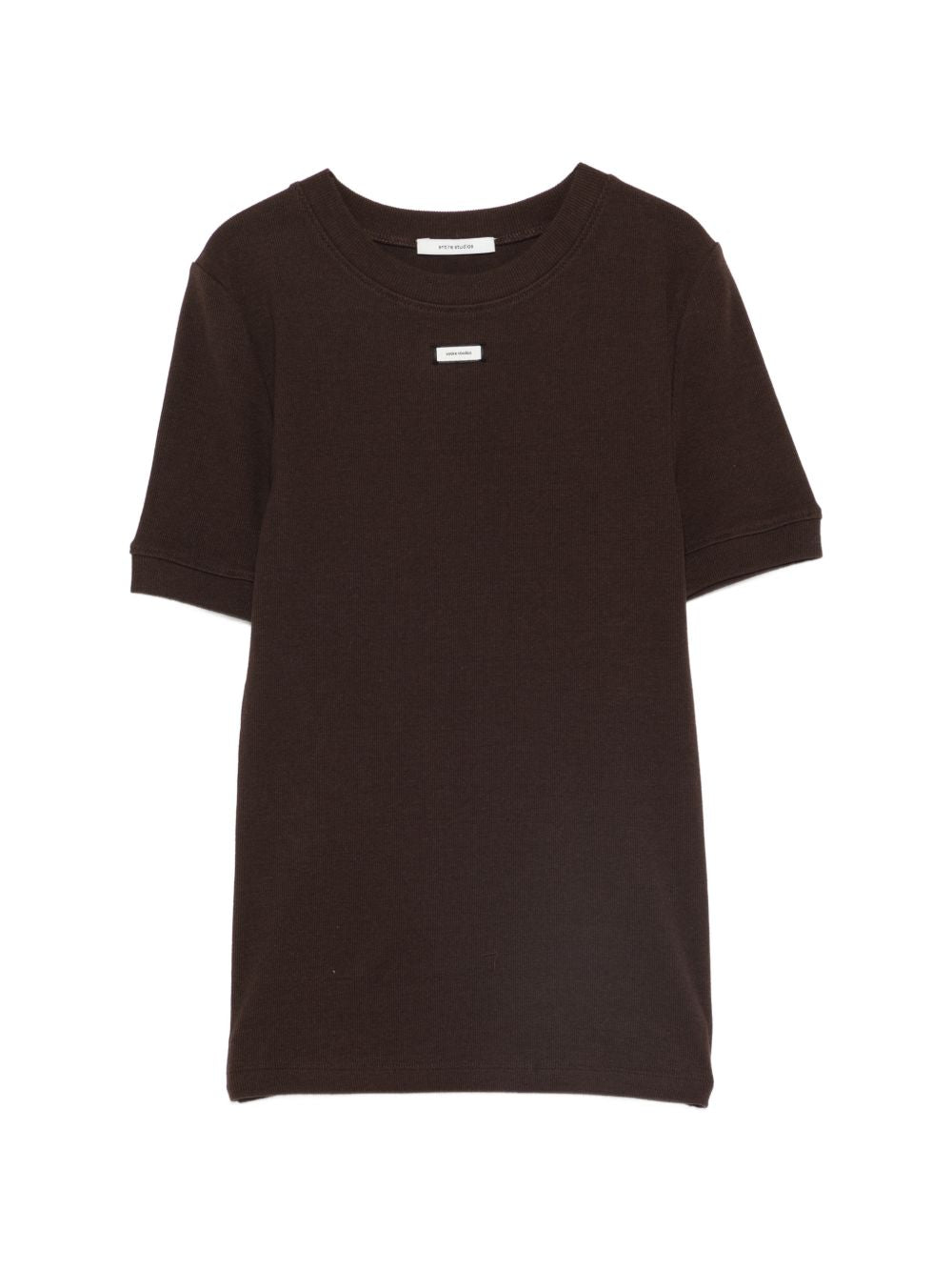 T-shirt con logo in marrone Entire studios - unisex 