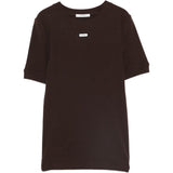 T-shirt con logo in marrone Entire studios - unisex 