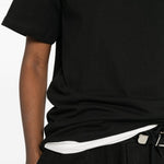 T-shirt girocollo in nero Entire studios - unisex 