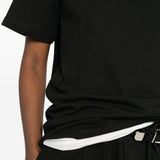 T-shirt girocollo in nero Entire studios - unisex 