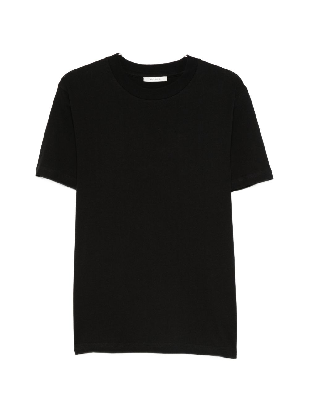 T-shirt girocollo in nero Entire studios - unisex 