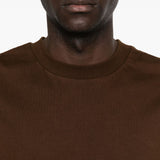T-shirt girocollo in marrone Entire studios - unisex 