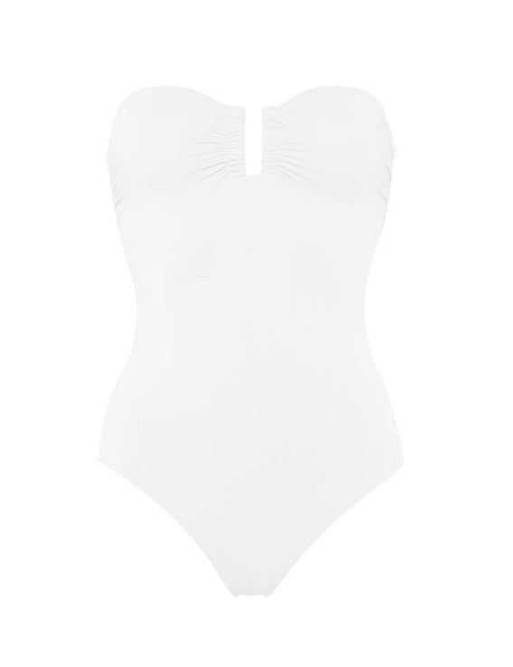 Costume da bagno con ruches cassiopée in bianco Eres - donna 