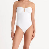 Costume da bagno con ruches cassiopée in bianco Eres - donna 