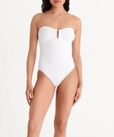 Costume da bagno con ruches cassiopée in bianco Eres - donna 