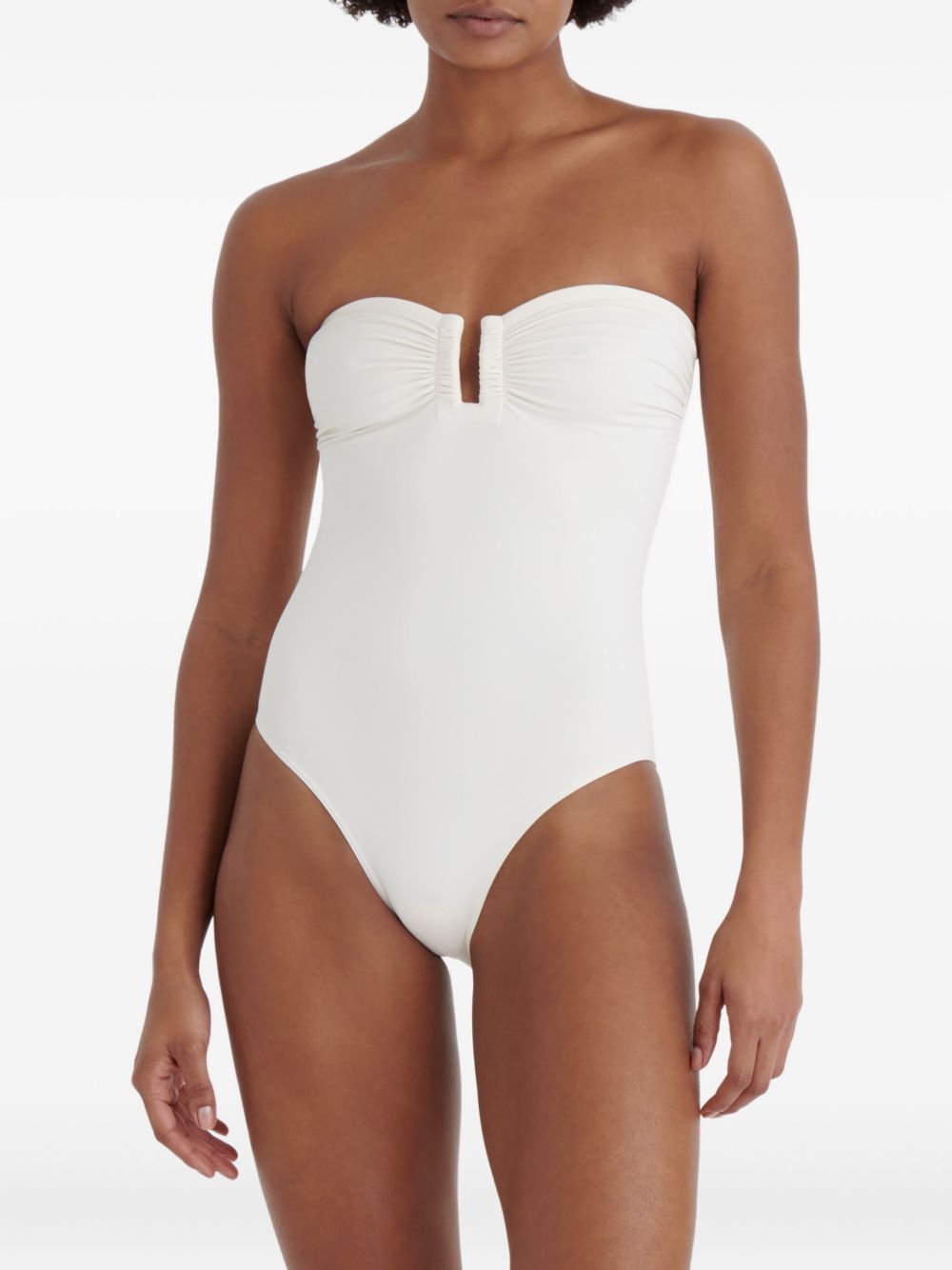Costume da bagno con ruches cassiopée in bianco Eres - donna 