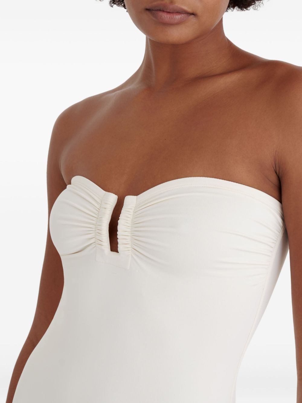 Costume da bagno con ruches cassiopée in bianco Eres - donna 