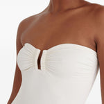 Costume da bagno con ruches cassiopée in bianco Eres - donna 