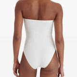 Costume da bagno con ruches cassiopée in bianco Eres - donna 