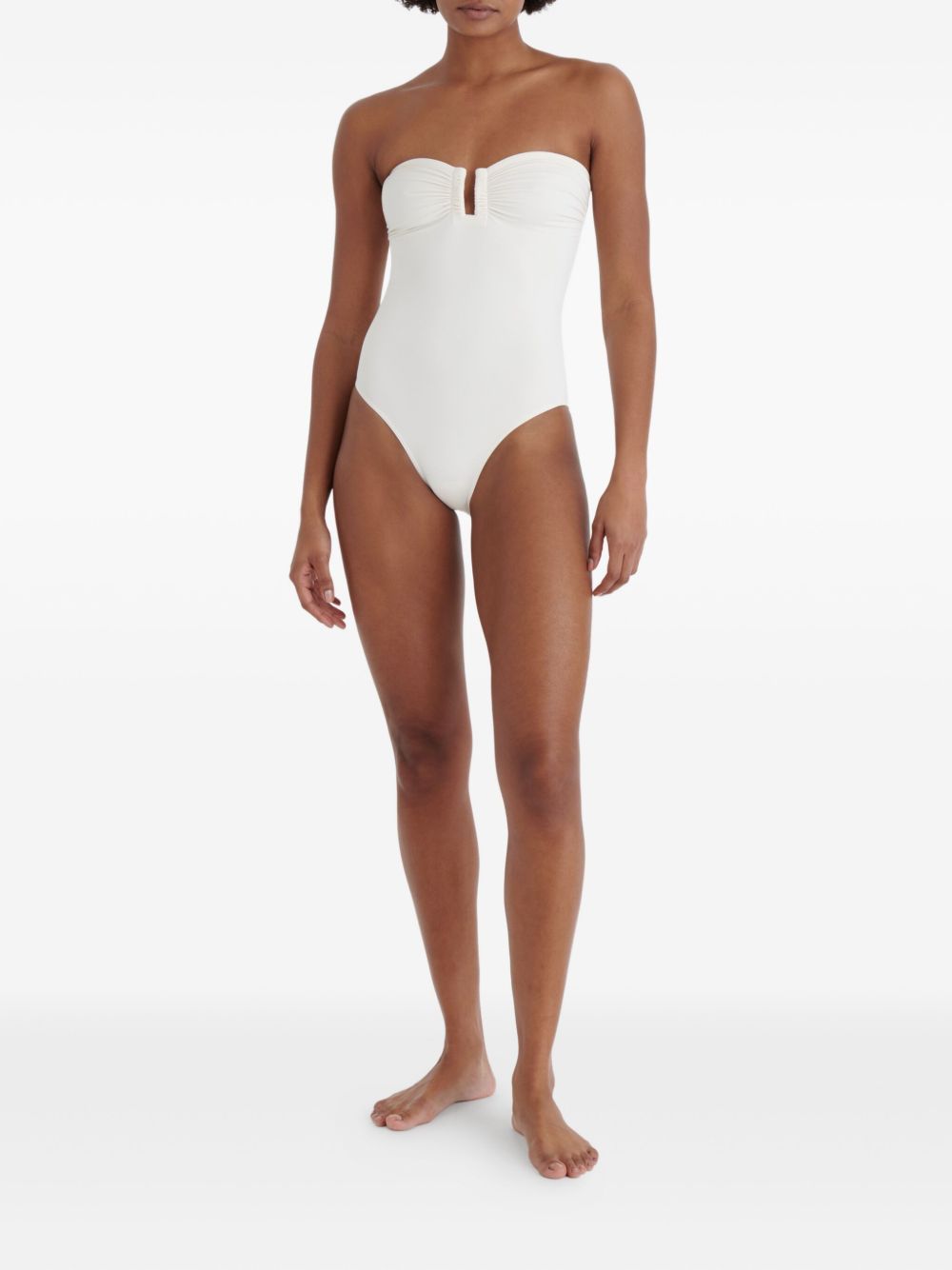 Costume da bagno con ruches cassiopée in bianco Eres - donna 