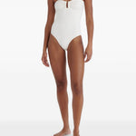 Costume da bagno con ruches cassiopée in bianco Eres - donna 