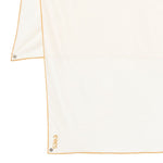 Sciarpa con logo ricamato in avorio Eres - donna 