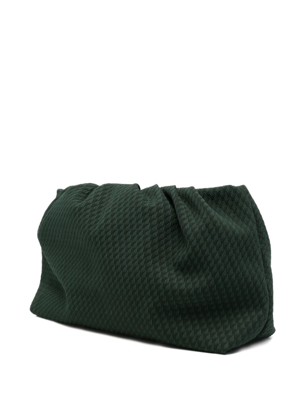 Clutch con motivo geometrico in verde Eres - donna 