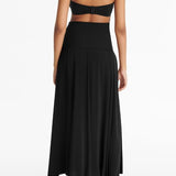 Copricostume lungo a fascia in nero Oda Eres - donna 