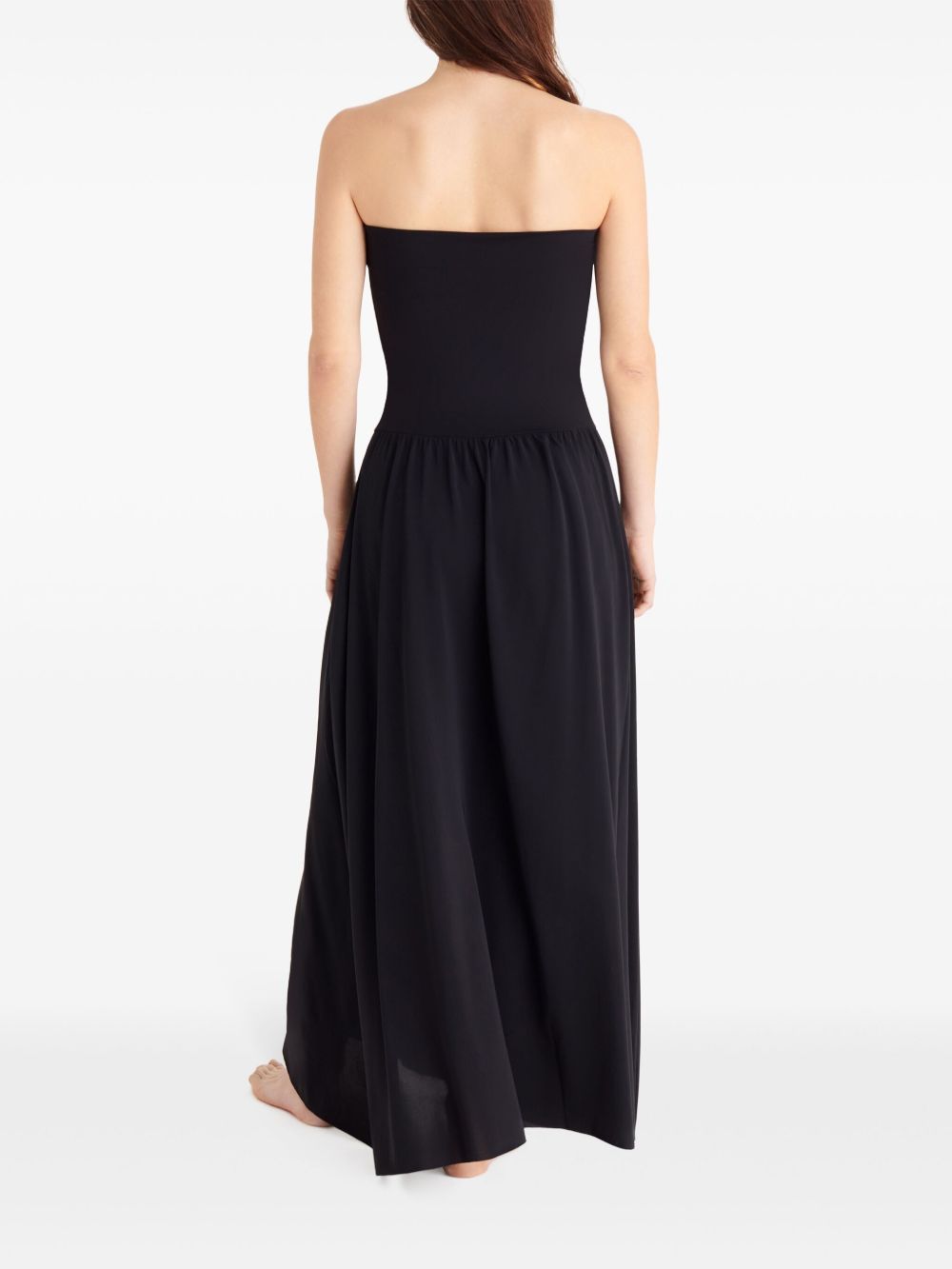 Copricostume lungo a fascia in nero Oda Eres - donna 