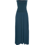 Copricostume lungo a fascia in blu ottanio Oda Eres - donna 