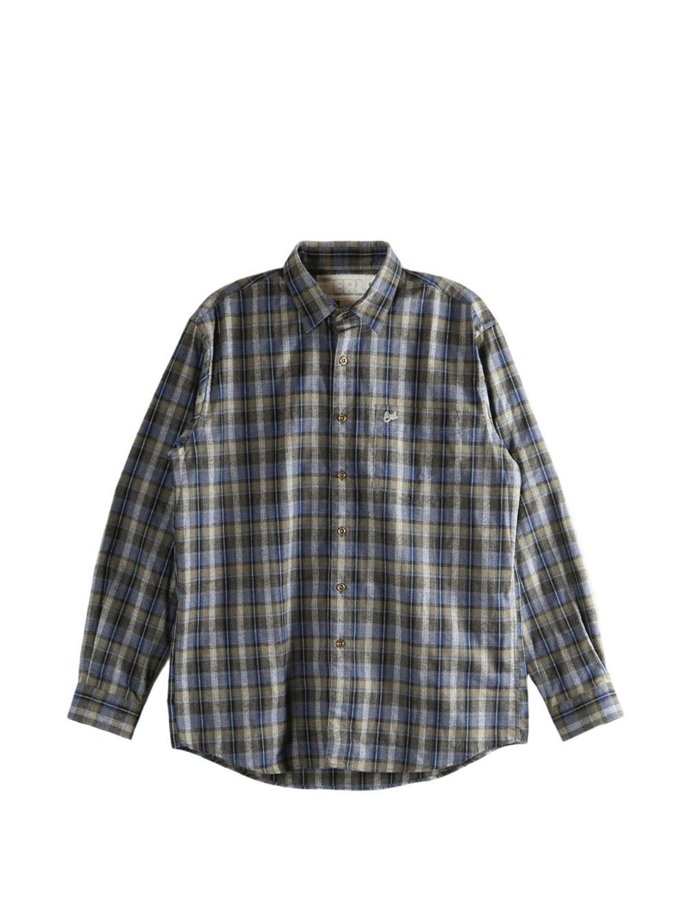 Camicia a quadri in grigio Erl - unisex 
