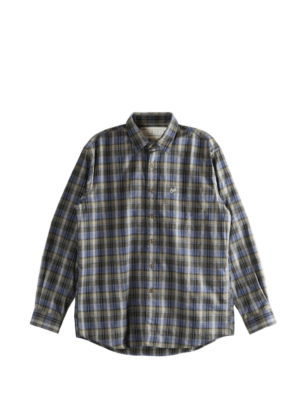 Camicia a quadri in grigio Erl - unisex 