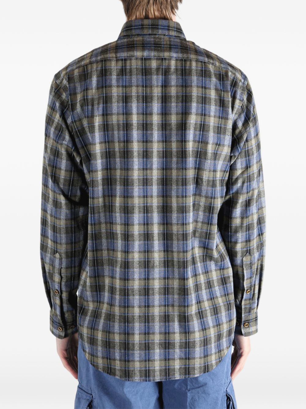 Camicia a quadri in grigio Erl - unisex 