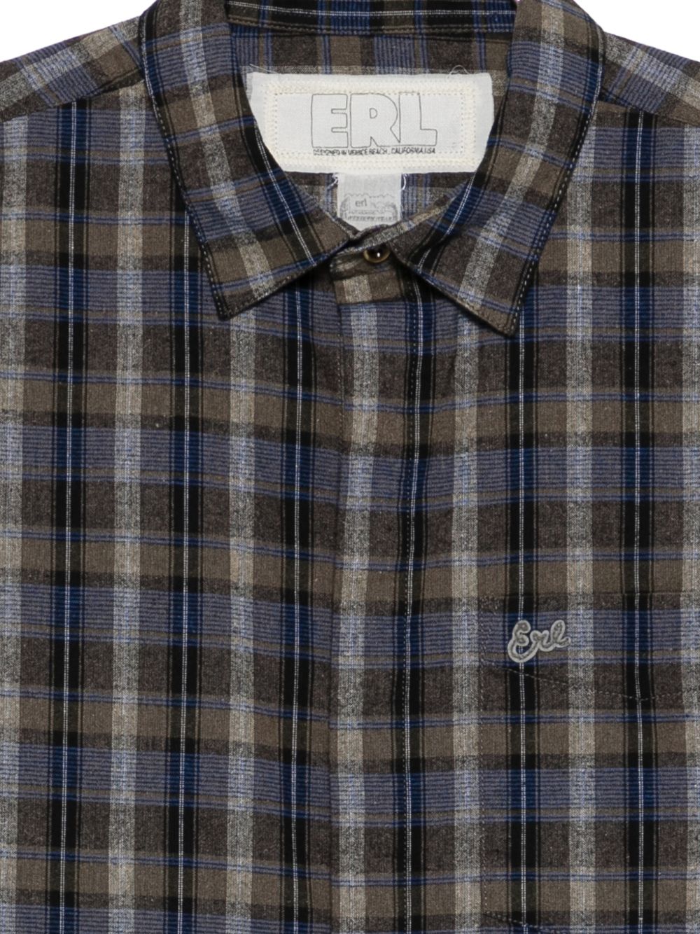 Camicia a quadri in marrone Erl - unisex 