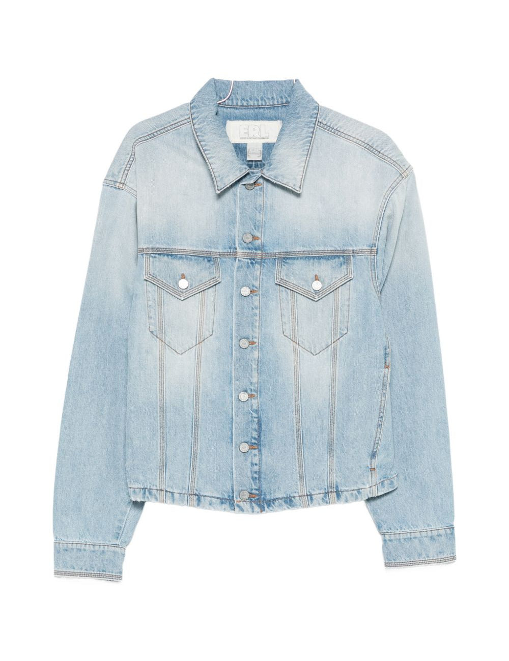 Giacca denim con tasche in azzurro ERL - uomo 