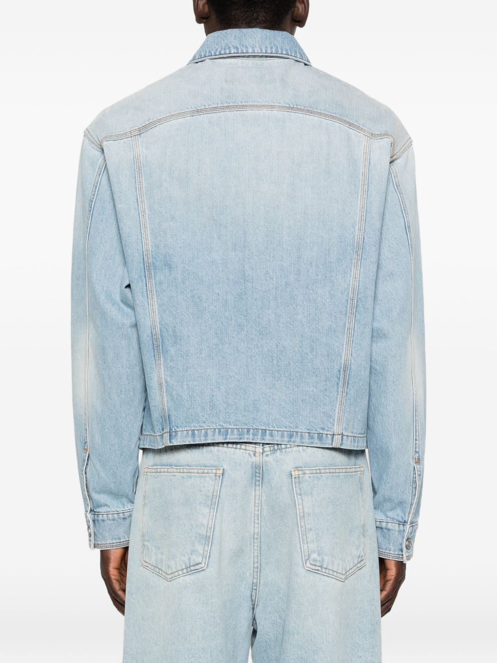 Giacca denim con tasche in azzurro ERL - uomo 
