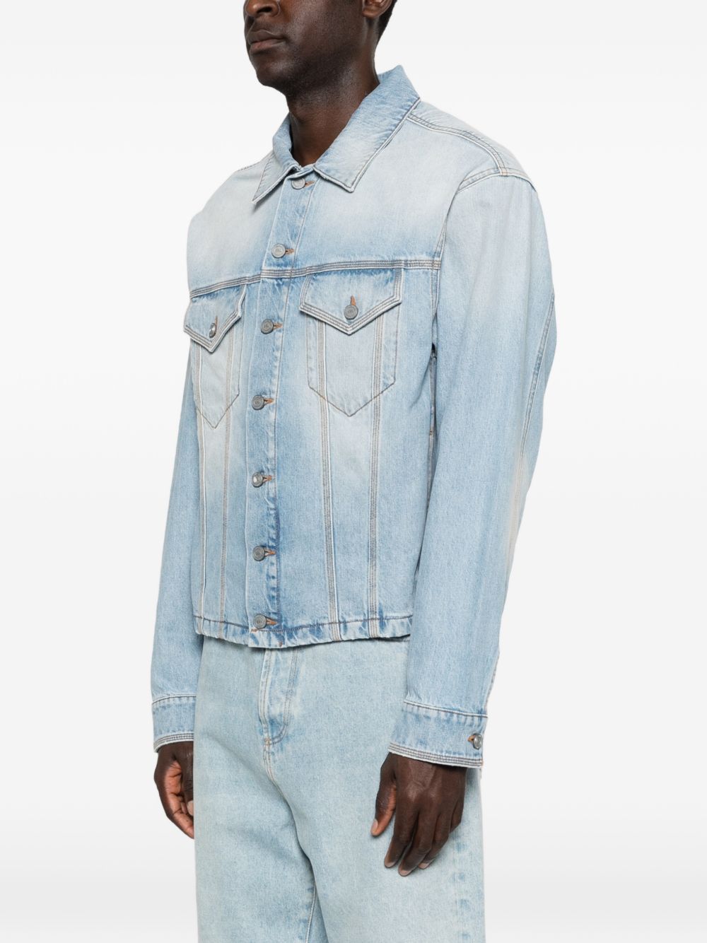 Giacca denim con tasche in azzurro ERL - uomo 