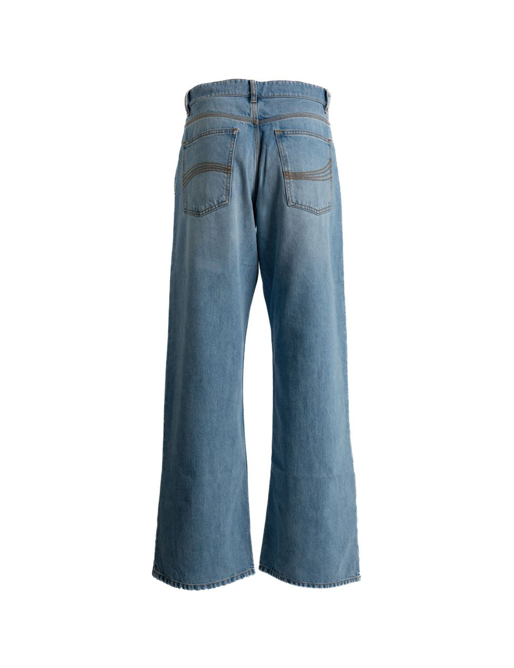 Jeans a zampa in blu Erl - unisex 