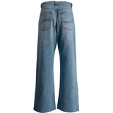Jeans a zampa in blu Erl - unisex 