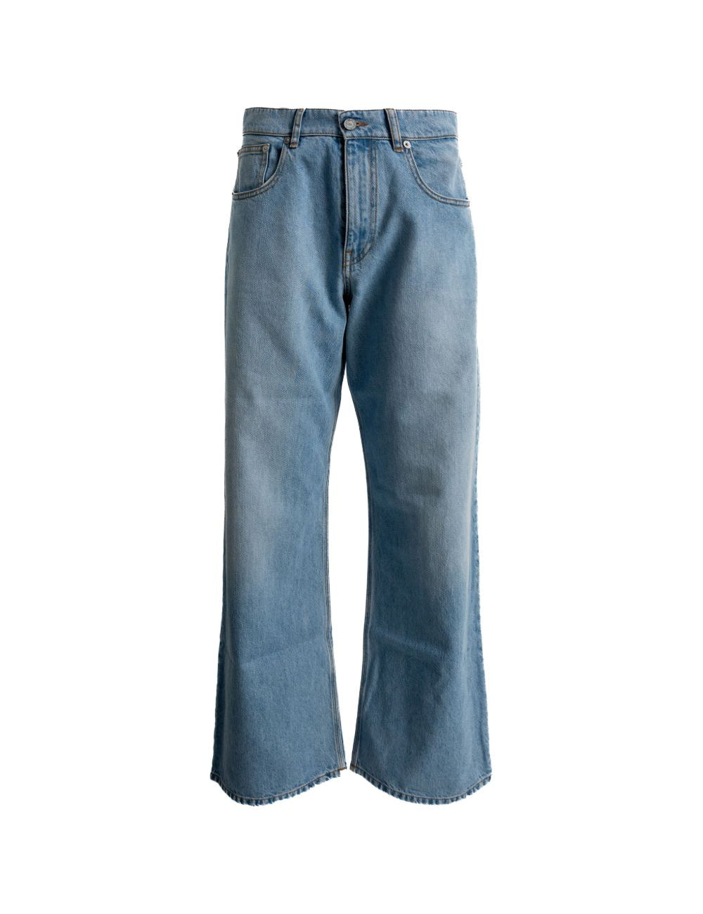 Jeans a zampa in blu Erl - unisex 