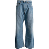 Jeans a zampa in blu Erl - unisex 