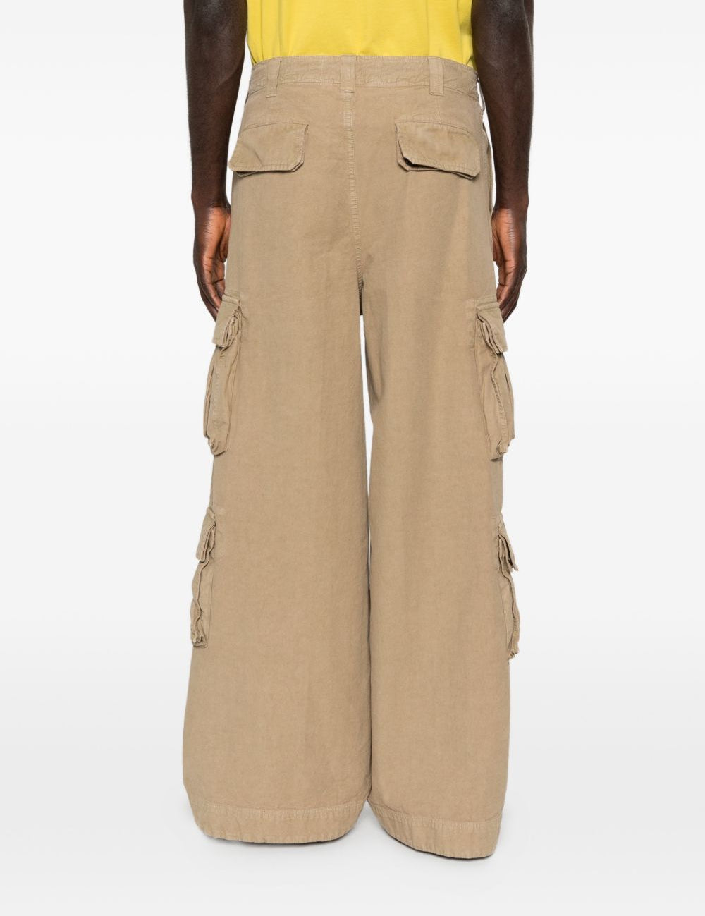Pantaloni con tasche cargo in beige Erl - unisex 