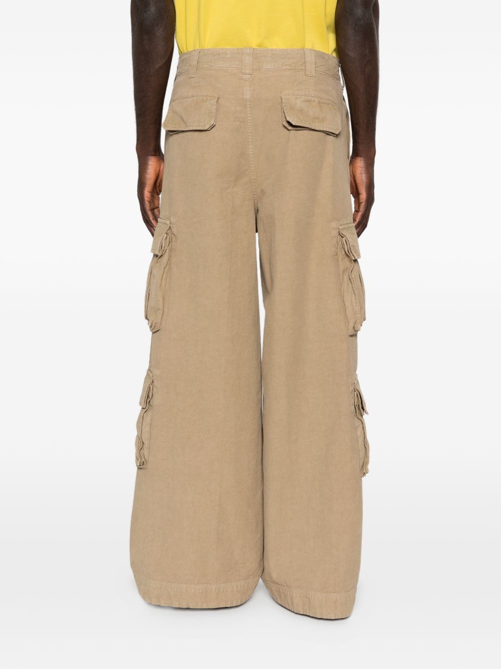 Pantaloni con tasche cargo in beige Erl - unisex 