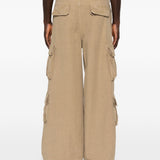 Pantaloni con tasche cargo in beige Erl - unisex 