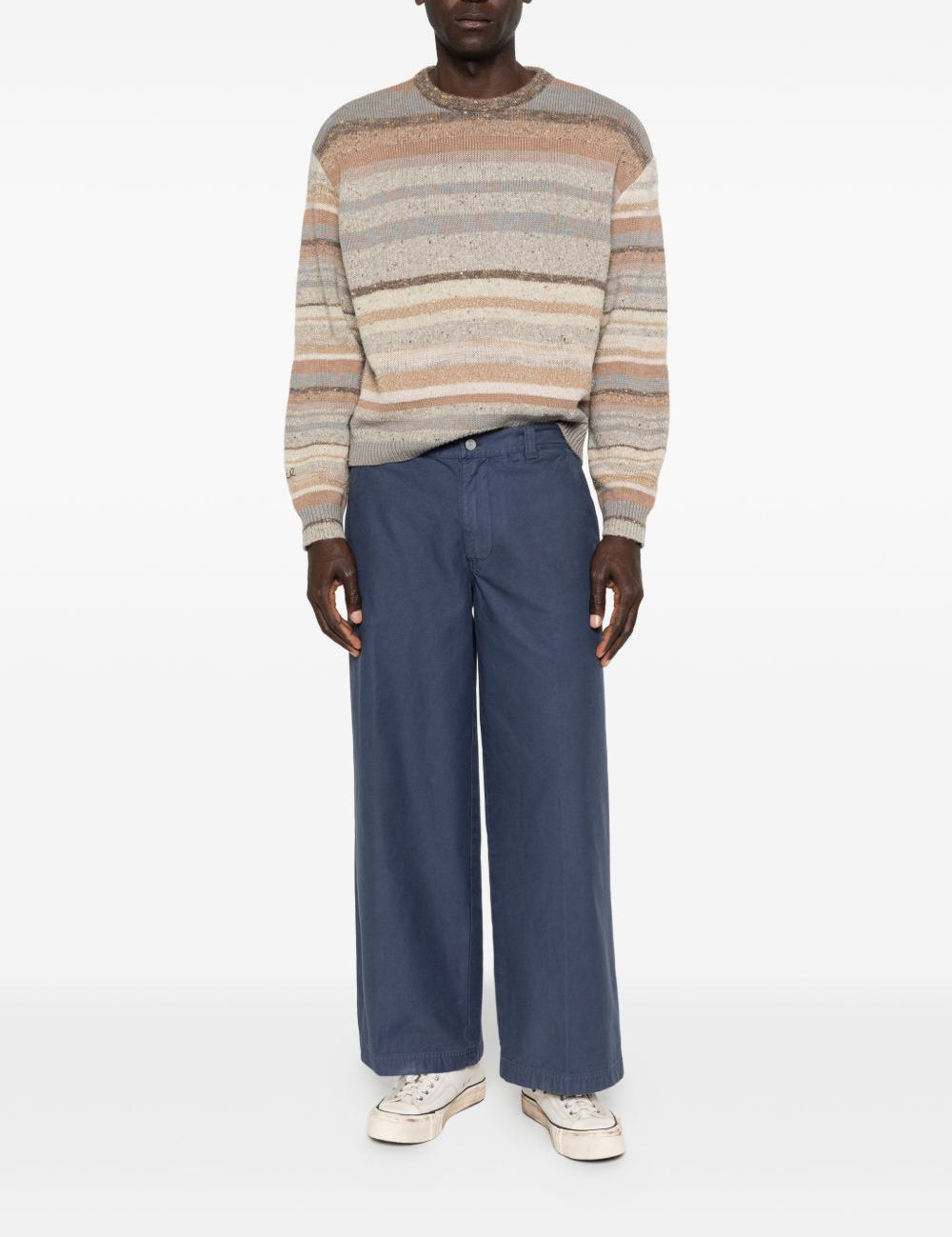 Pantaloni con passanti per cintura in blu Erl - unisex 