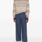 Pantaloni con passanti per cintura in blu Erl - unisex 