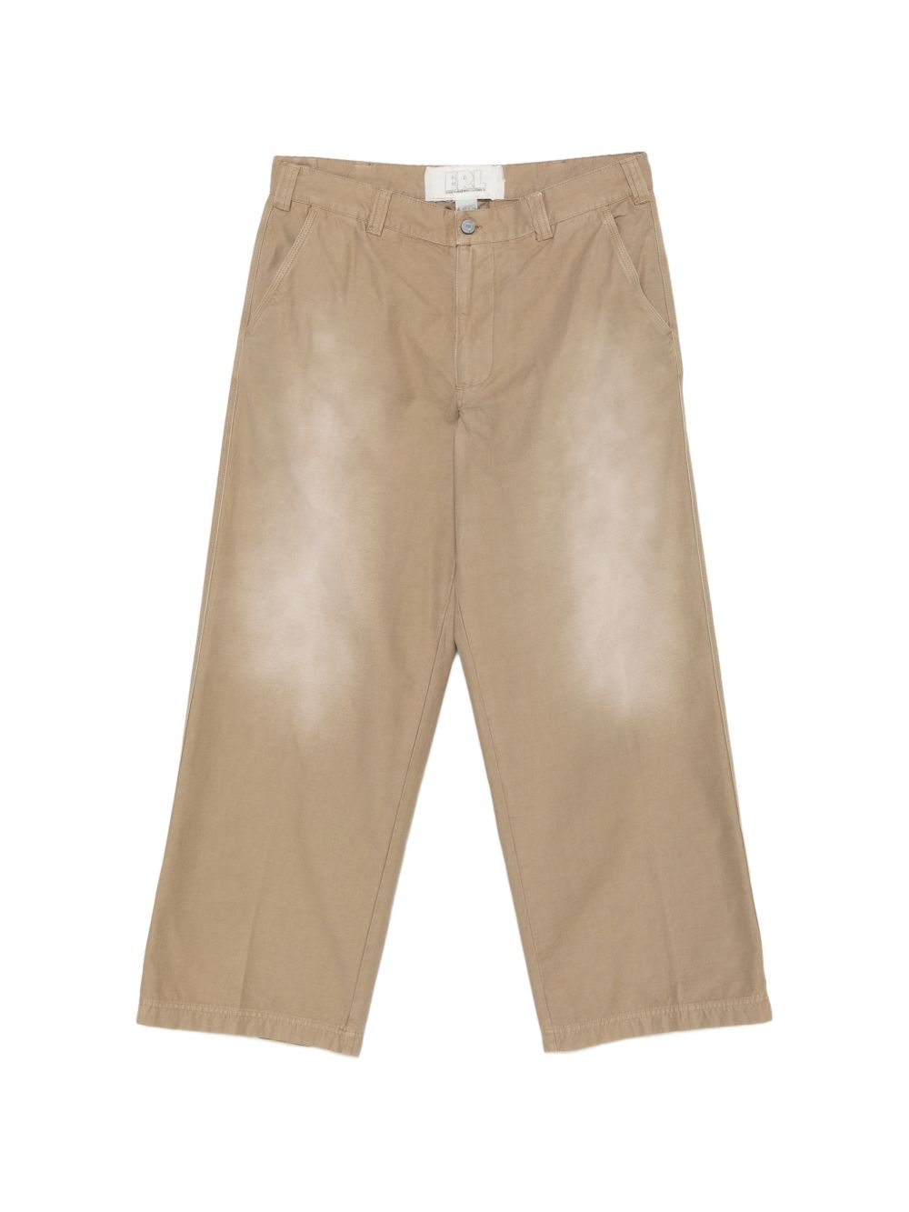 Pantaloni con passanti per cintura in beige Erl - unisex 