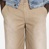 Pantaloni con passanti per cintura in beige Erl - unisex 