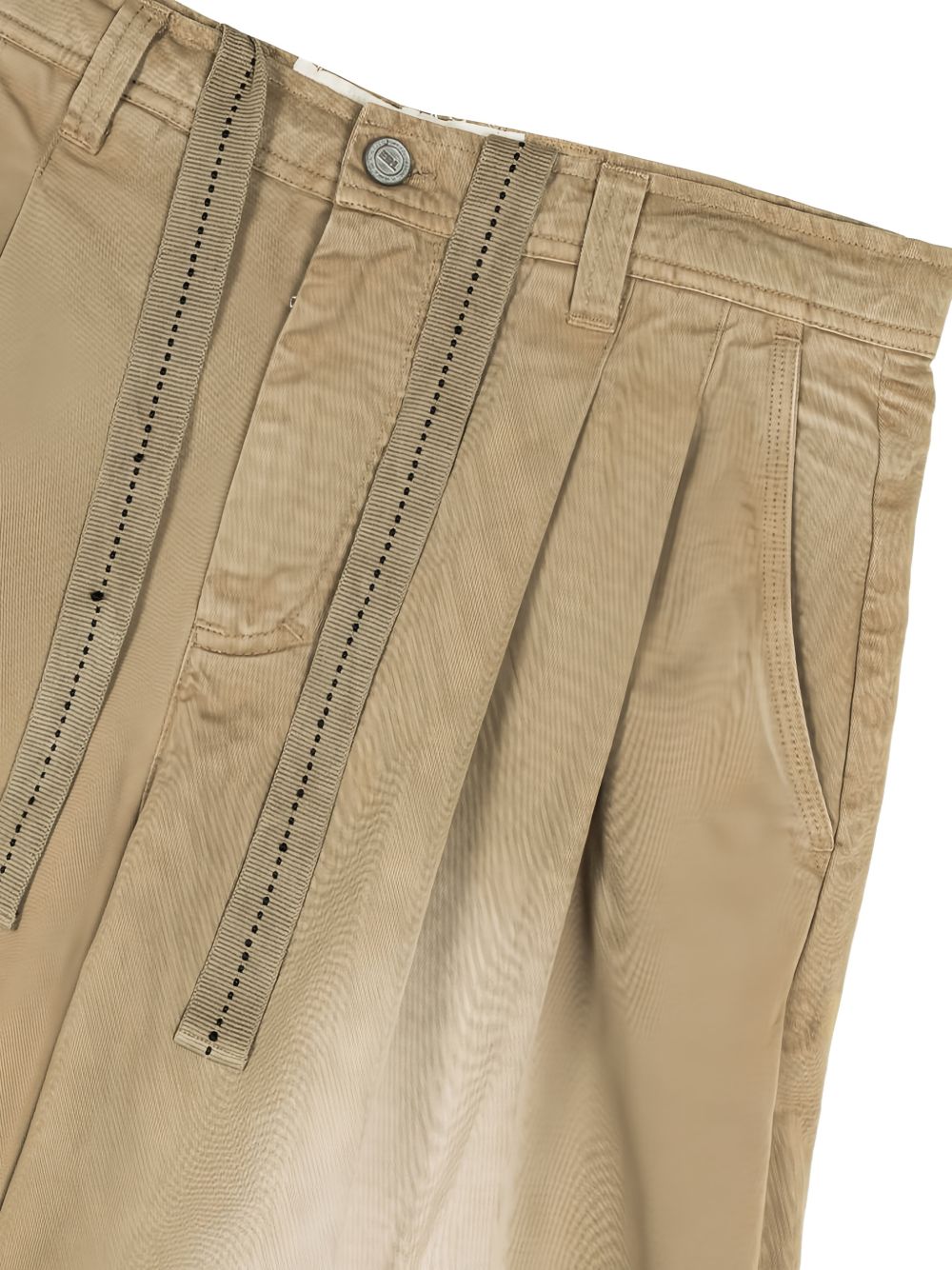 Pantaloncini con coulisse in marrone Erl - unisex 
