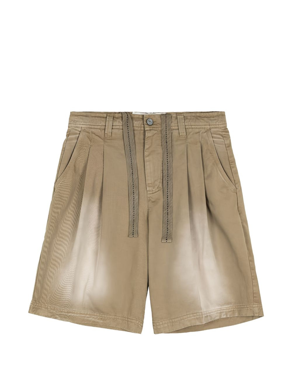 Pantaloncini con coulisse in marrone Erl - unisex 