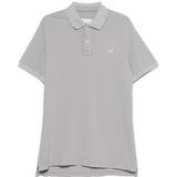 Polo con bottoni in grigio Erl - unisex 