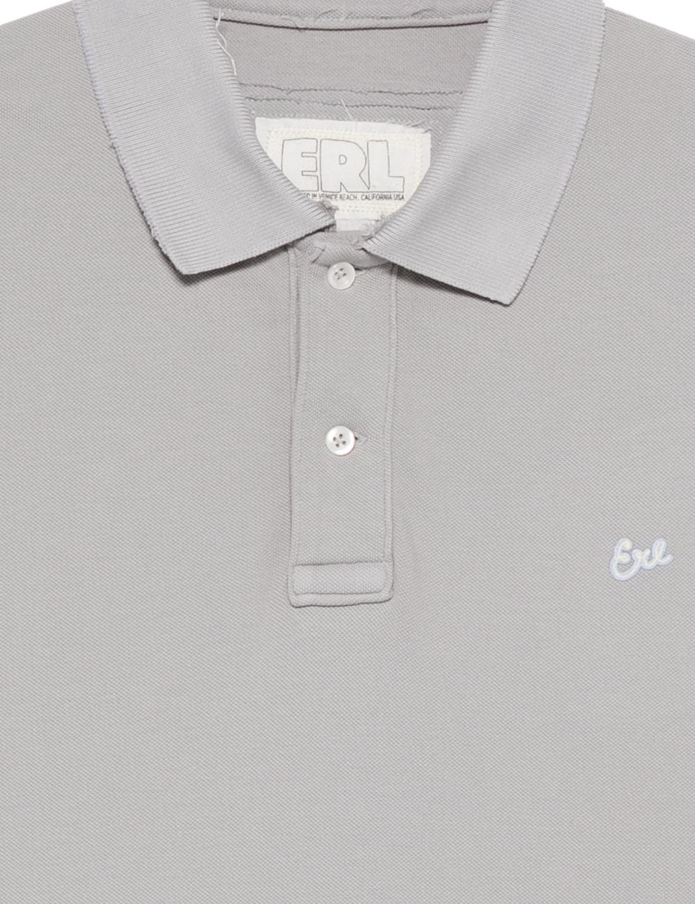 Polo con bottoni in grigio Erl - unisex 